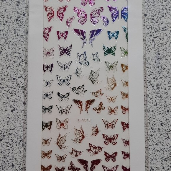 Batterfly nail stickers 10pecs/1 units - Picture 3 of 10